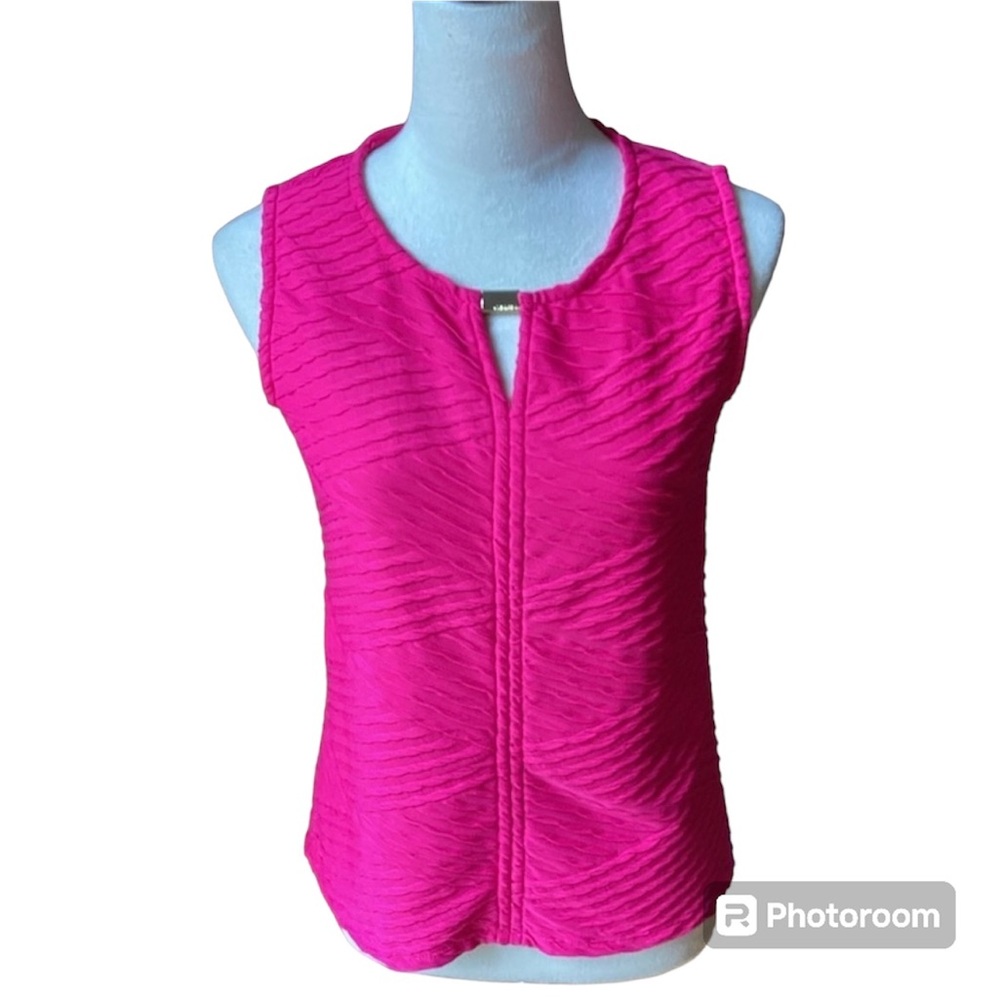 Calvin Klein jacquard tank w/gold logo